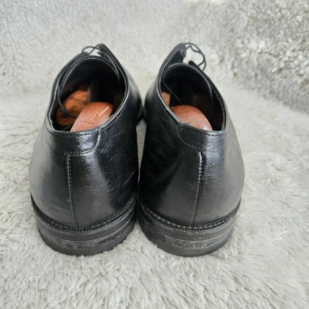 FREEMAN Free Flex Men's Sz 13 AAA Black Dressy Leather Formal Shoes Lace‎ Up